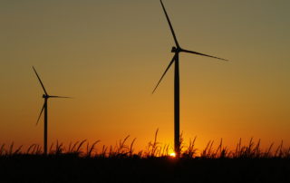 Two wind turbines